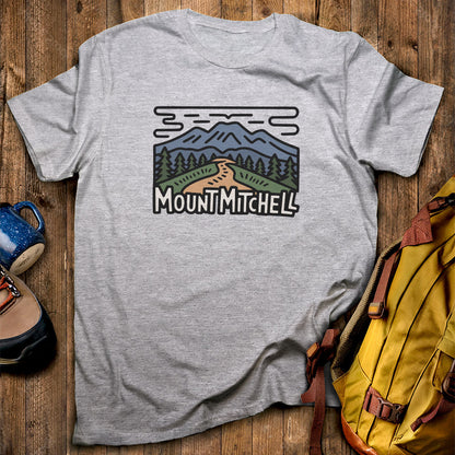 Mount Mitchell T-Shirt Sport Grey Adventure and Outdoors Themed T-Shirt