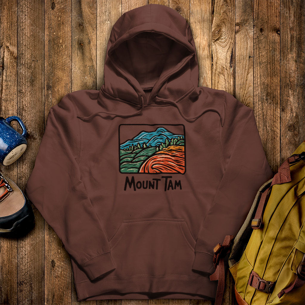 Mount Tamalpais Hoodie Cocoa Adventure and Outdoors Themed Hoodie