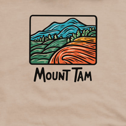 Mount Tamalpais Crewneck Sweatshirt Adventure and Outdoors Themed Sweatshirt
