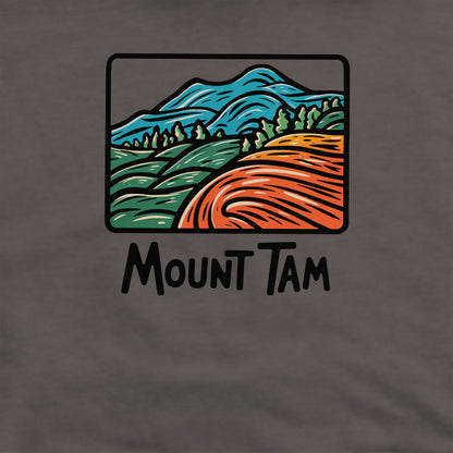Mount Tamalpais Crewneck Sweatshirt Adventure and Outdoors Themed Sweatshirt