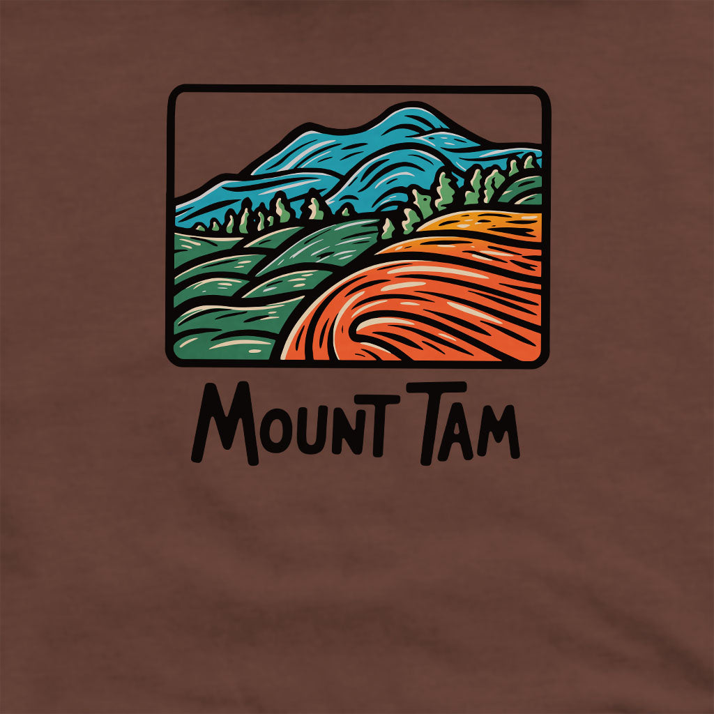 Mount Tamalpais Crewneck Sweatshirt Adventure and Outdoors Themed Sweatshirt