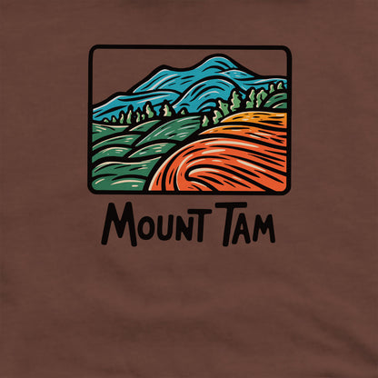 Mount Tamalpais Crewneck Sweatshirt Adventure and Outdoors Themed Sweatshirt