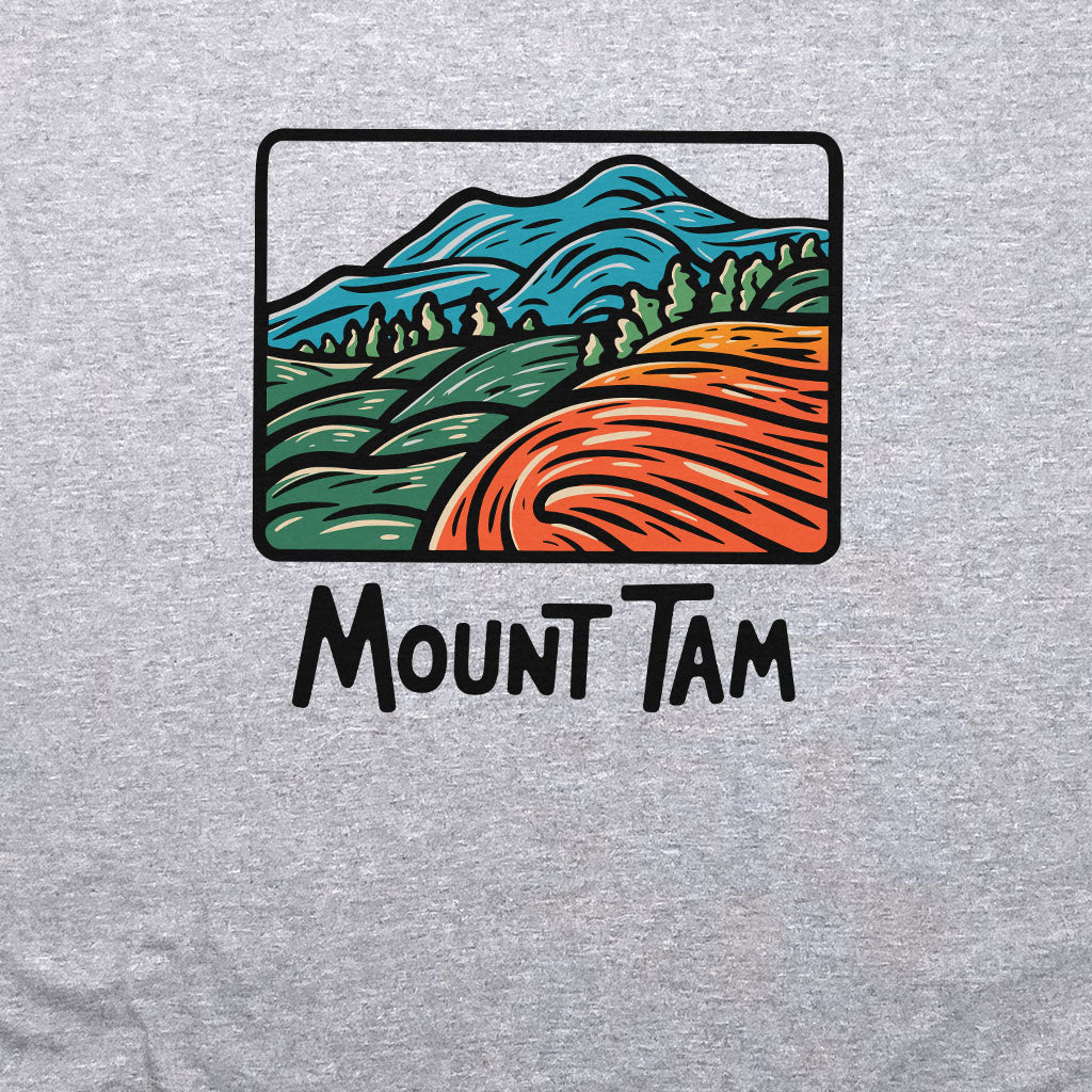 Mount Tamalpais Crewneck Sweatshirt Adventure and Outdoors Themed Sweatshirt