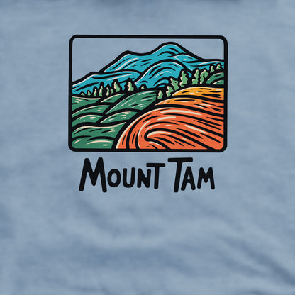 Mount Tamalpais Crewneck Sweatshirt Adventure and Outdoors Themed Sweatshirt