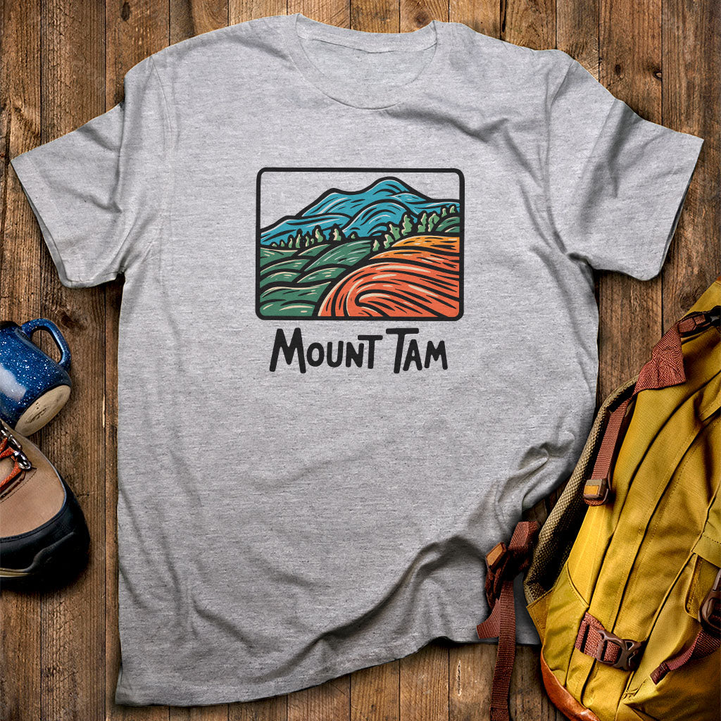 Mount Tamalpais T-Shirt Sport Grey Adventure and Outdoors Themed T-Shirt