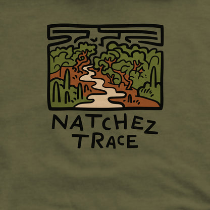 Natchez Trace Crewneck Sweatshirt Adventure and Outdoors Themed Sweatshirt