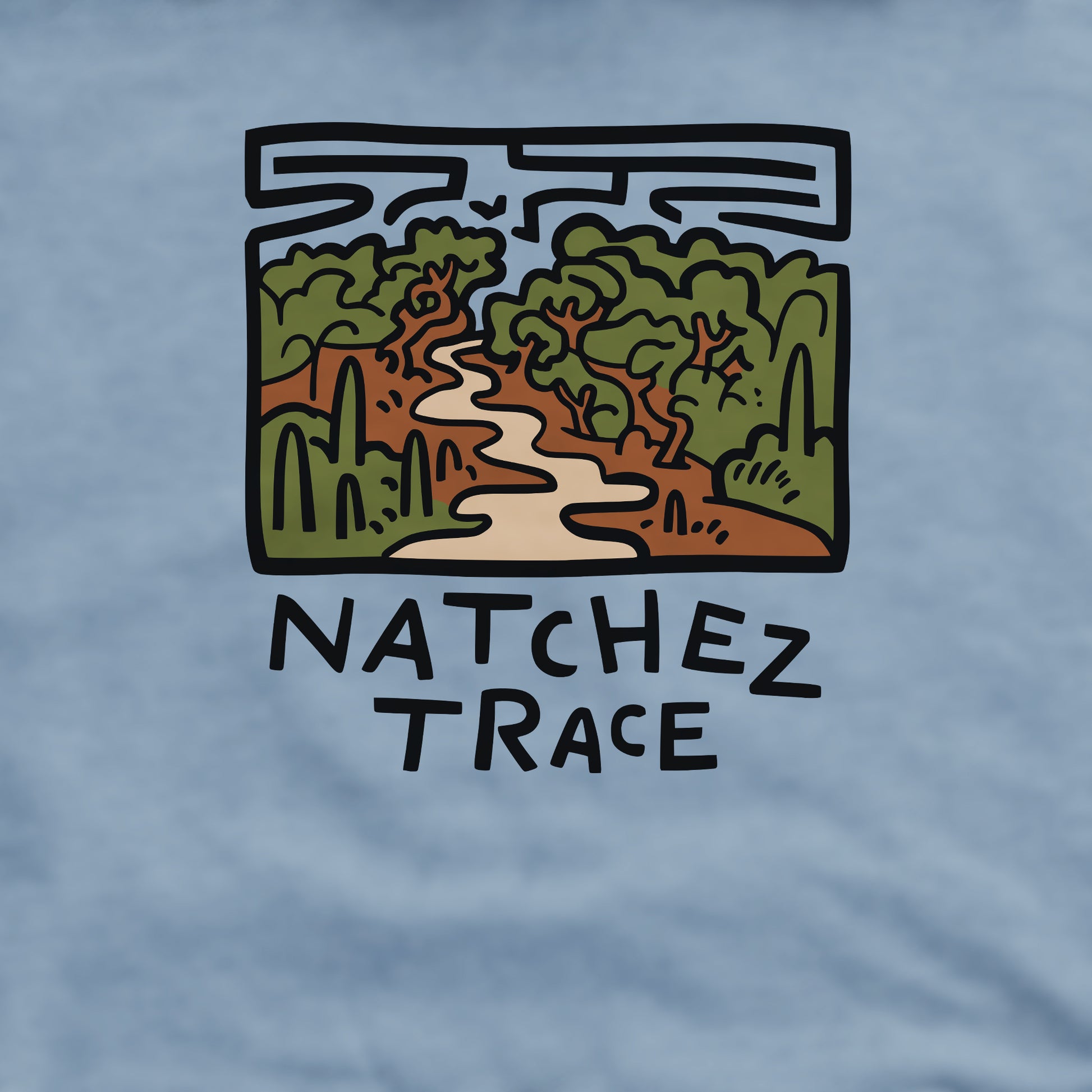 Natchez Trace Crewneck Sweatshirt Adventure and Outdoors Themed Sweatshirt