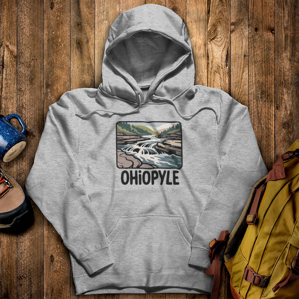Ohiopyle State Park Hoodie Sport Grey Adventure and Outdoors Themed Hoodie