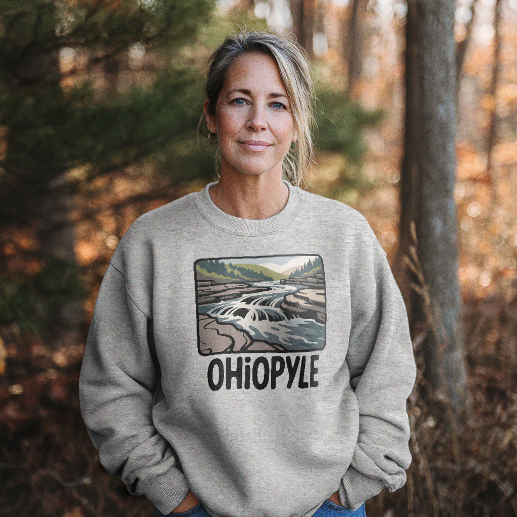 Ohiopyle State Park Crewneck Sweatshirt Adventure and Outdoors Themed Sweatshirt
