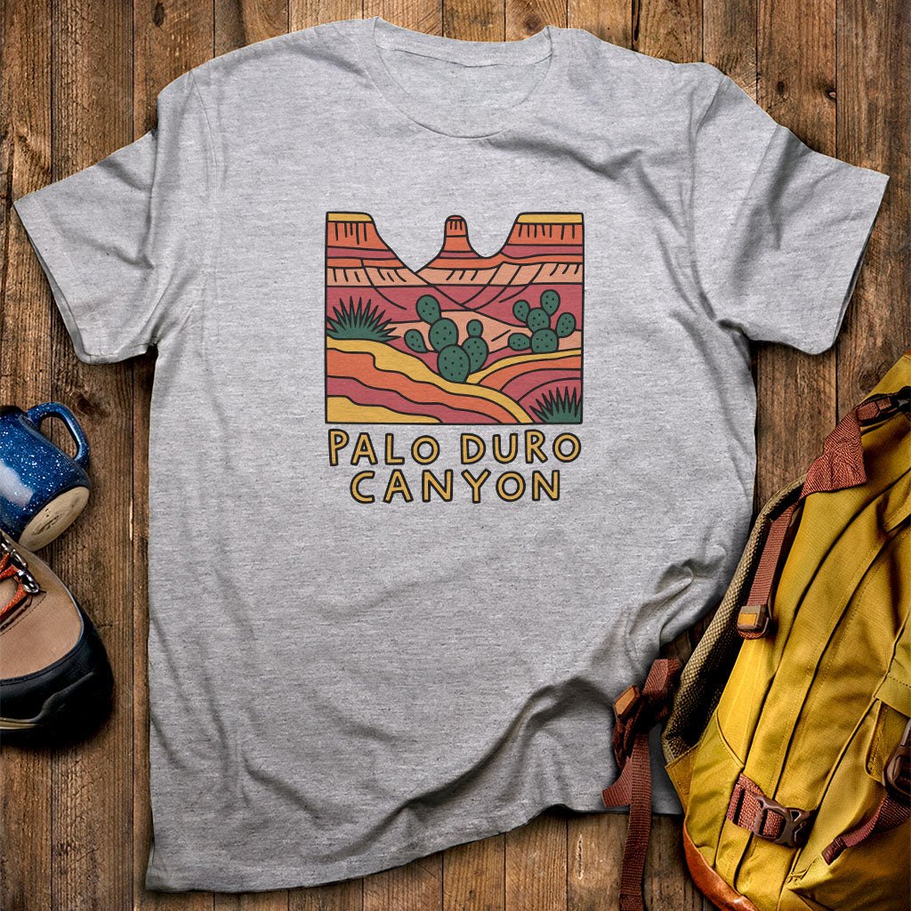 Palo Duro Canyon State Park T-Shirt Sport Grey Adventure and Outdoors Themed T-Shirt