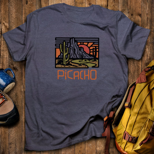 Picacho Peak State Park T-Shirt Heather Navy Adventure and Outdoors Themed T-Shirt