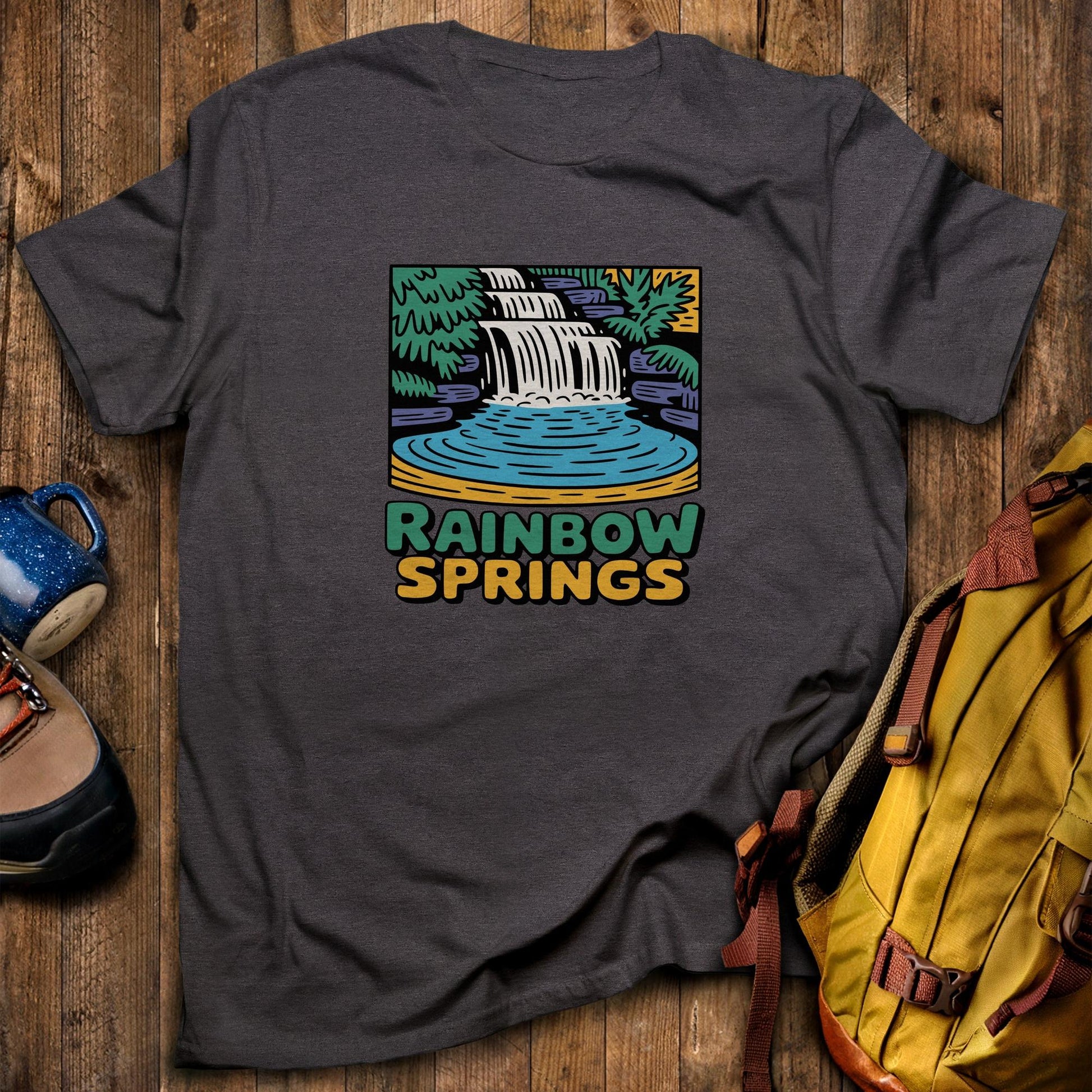 Rainbow Springs State Park T-Shirt Dark Heather Adventure and Outdoors Themed T-Shirt