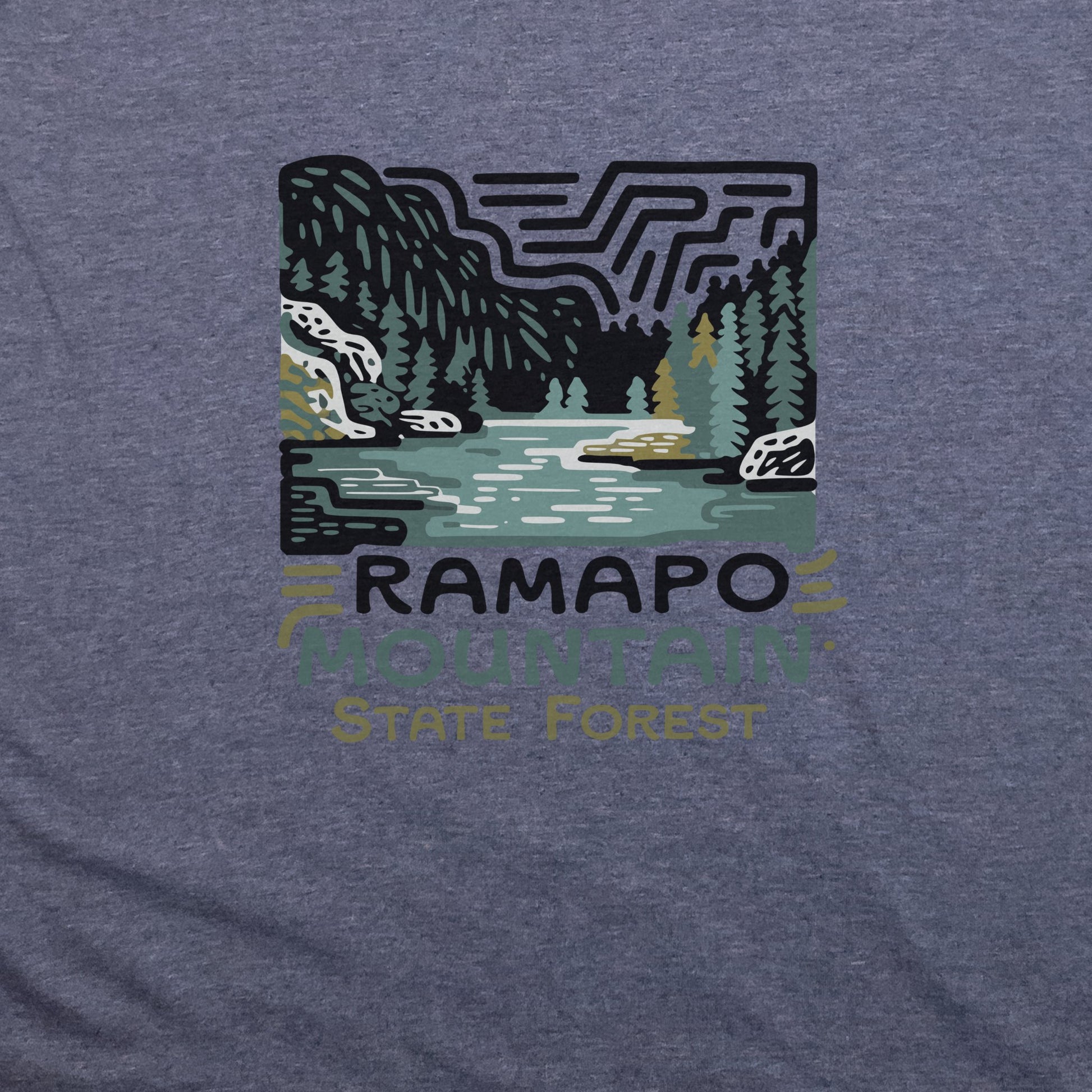 Ramapo Mountain State Forest T-Shirt Adventure and Outdoors Themed T-Shirt