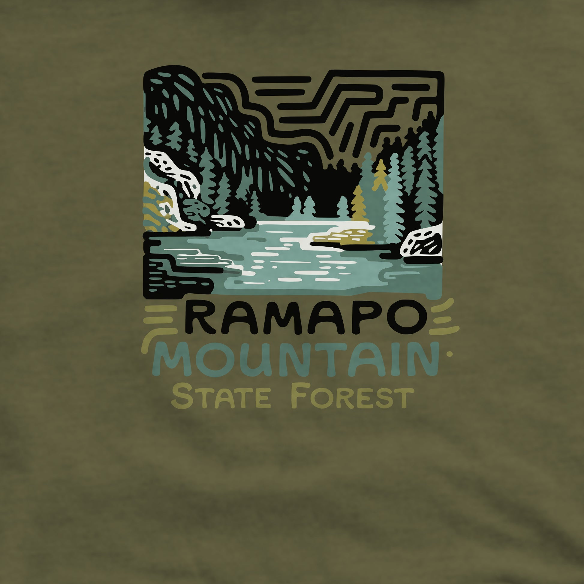Ramapo Mountain State Forest Crewneck Sweatshirt Adventure and Outdoors Themed Sweatshirt