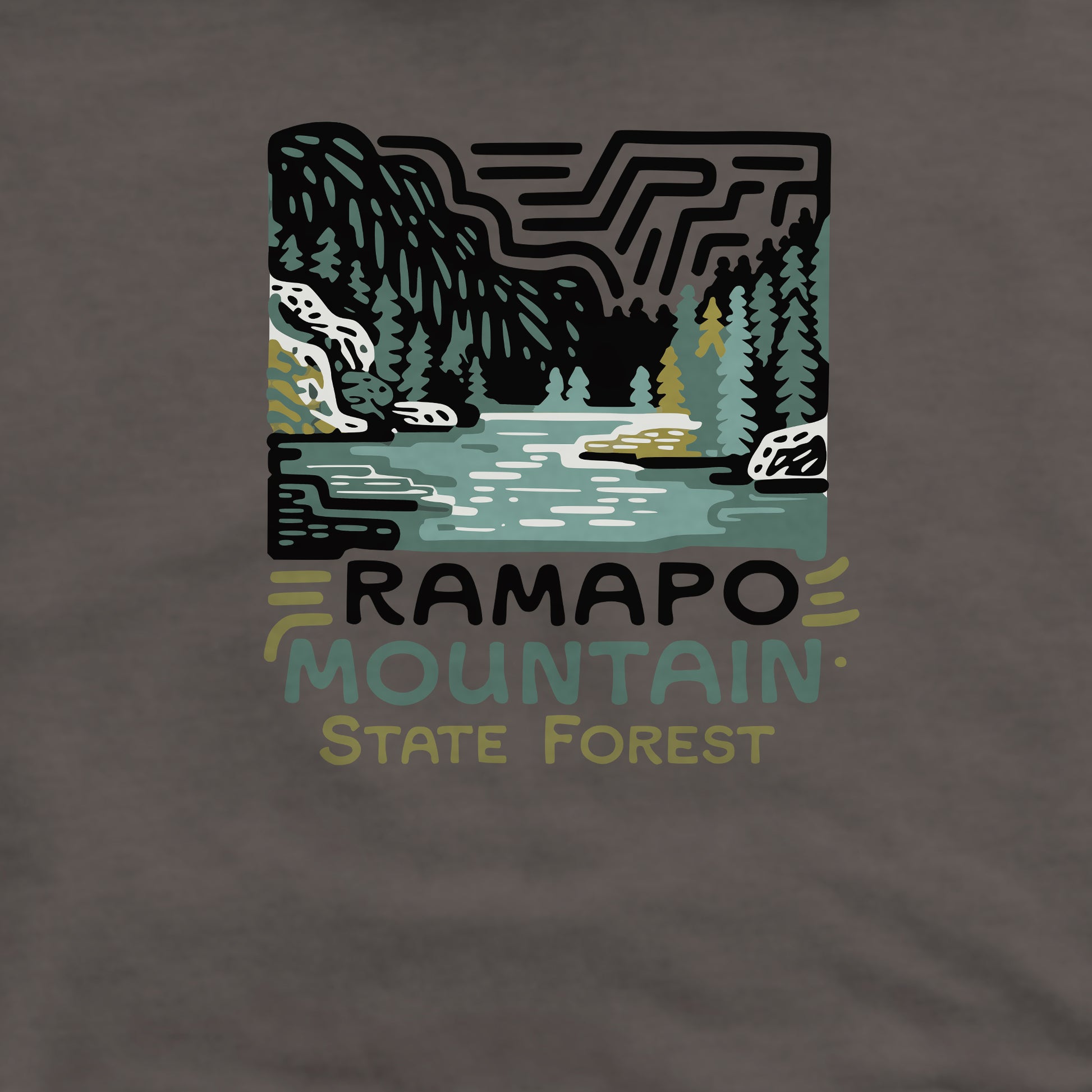 Ramapo Mountain State Forest Crewneck Sweatshirt Adventure and Outdoors Themed Sweatshirt