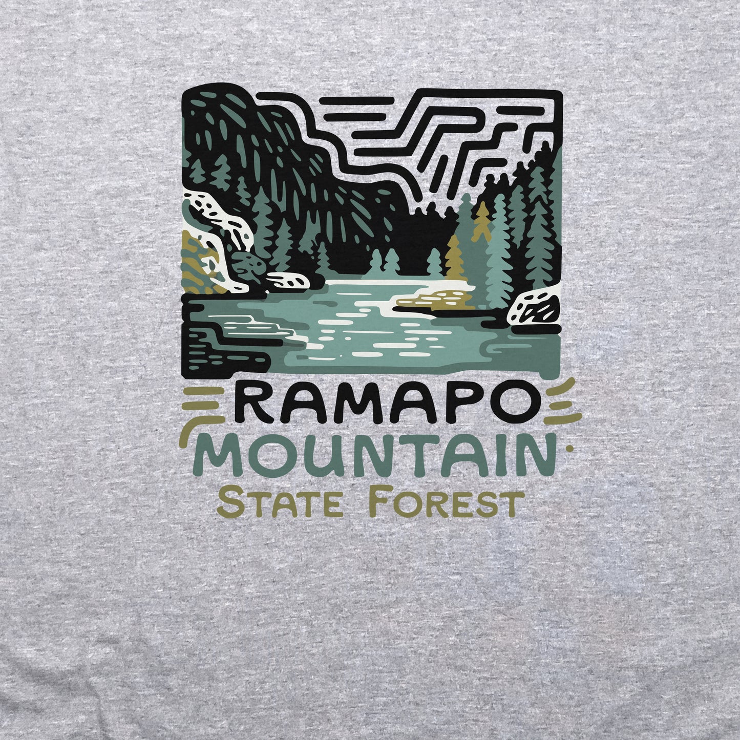 Ramapo Mountain State Forest Crewneck Sweatshirt Adventure and Outdoors Themed Sweatshirt