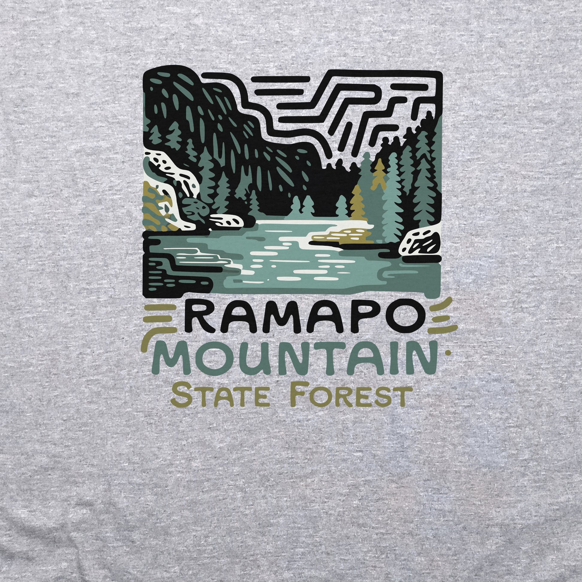 Ramapo Mountain State Forest Crewneck Sweatshirt Adventure and Outdoors Themed Sweatshirt