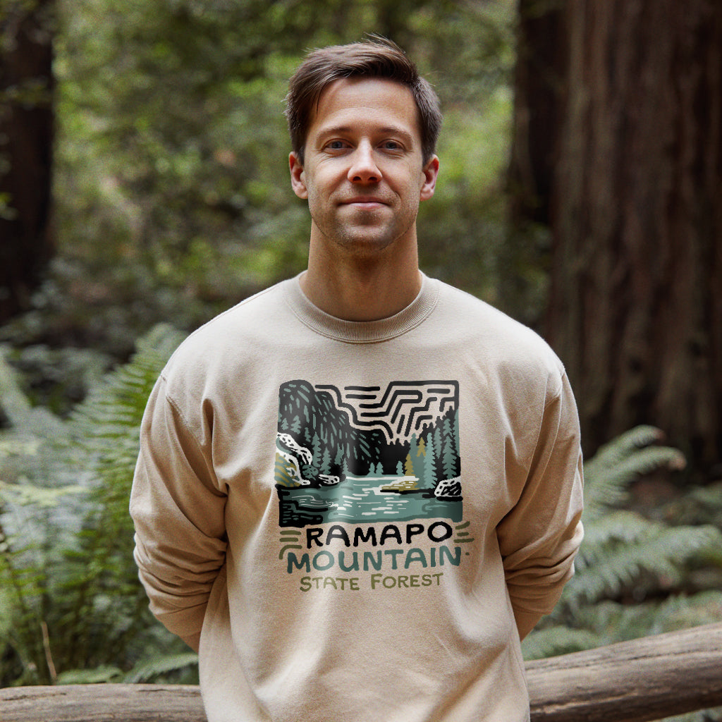 Ramapo Mountain State Forest Crewneck Sweatshirt Adventure and Outdoors Themed Sweatshirt