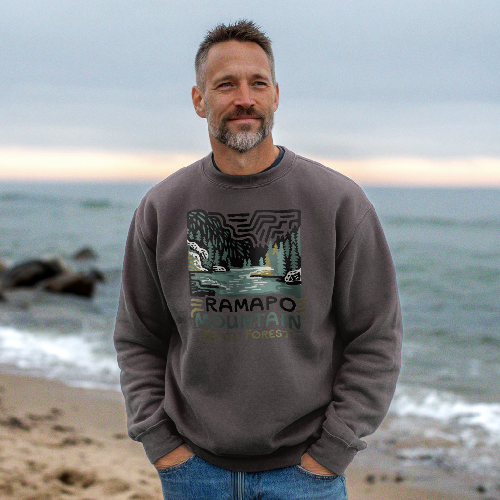 Ramapo Mountain State Forest Crewneck Sweatshirt Adventure and Outdoors Themed Sweatshirt