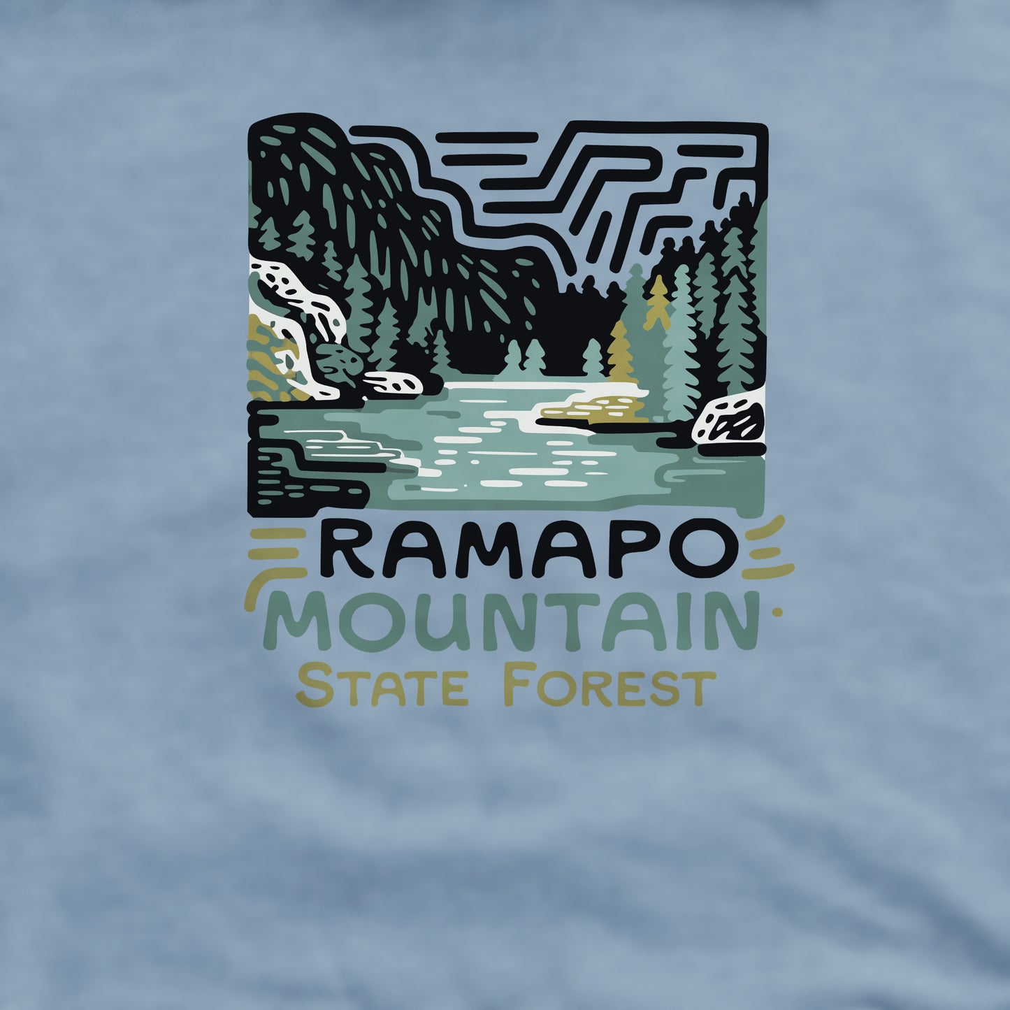 Ramapo Mountain State Forest Crewneck Sweatshirt Adventure and Outdoors Themed Sweatshirt