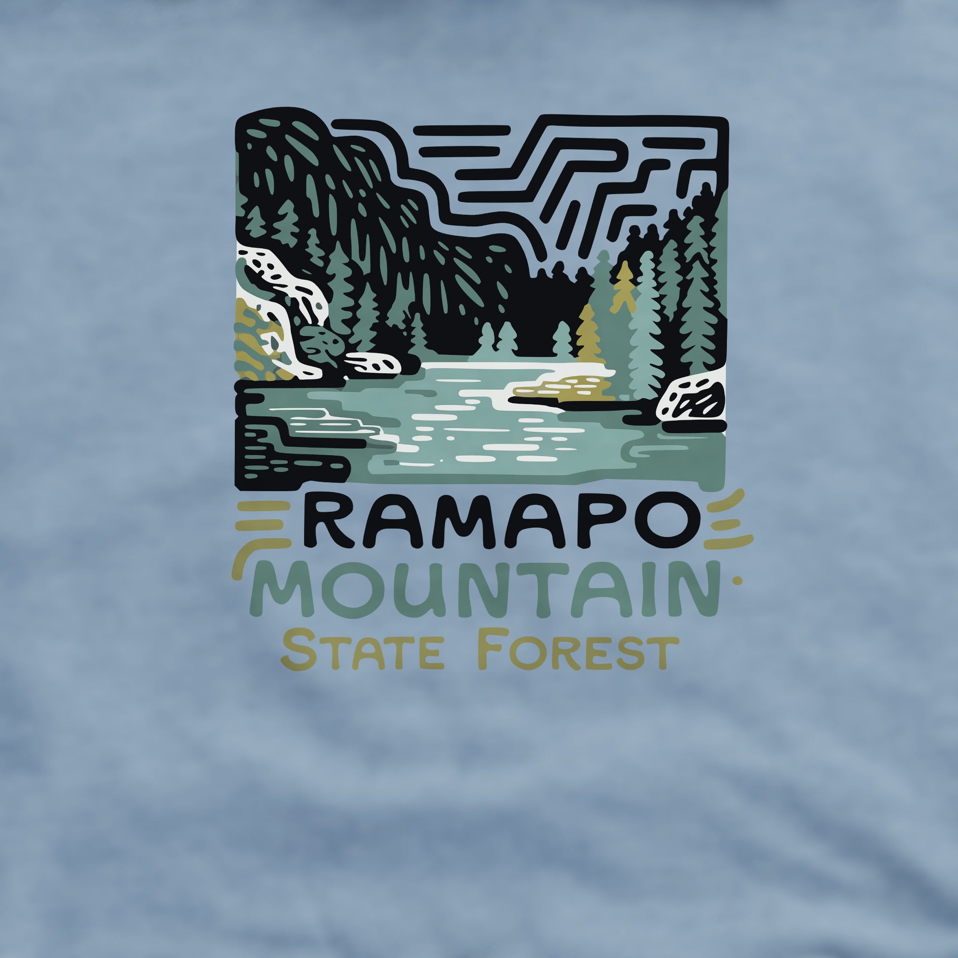 Ramapo Mountain State Forest Crewneck Sweatshirt Adventure and Outdoors Themed Sweatshirt