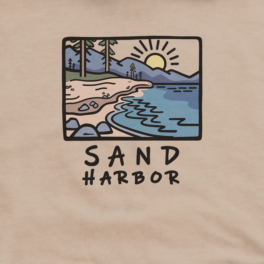 Sand Harbor Hoodie Adventure and Outdoors Themed Hoodie
