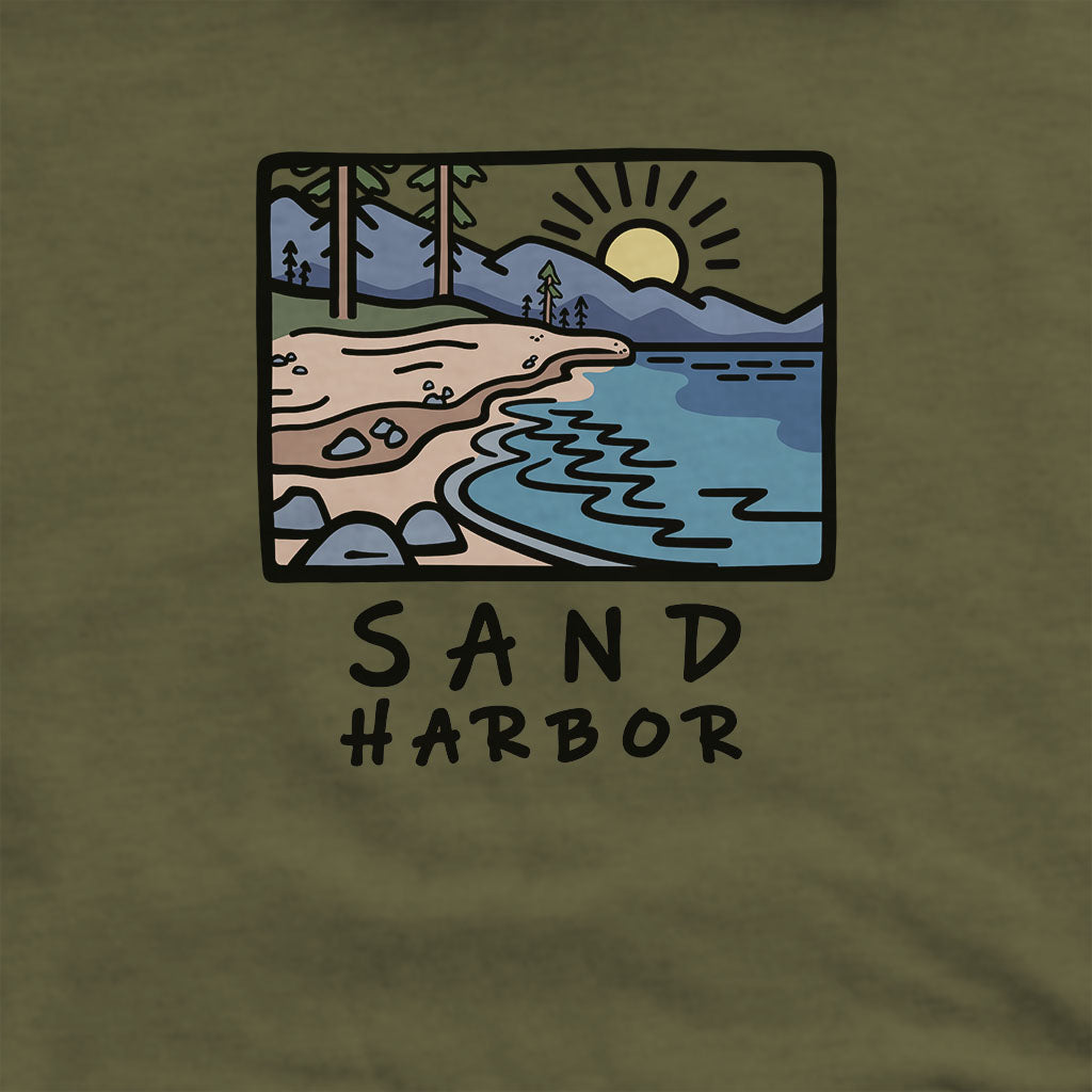 Sand Harbor Hoodie Adventure and Outdoors Themed Hoodie