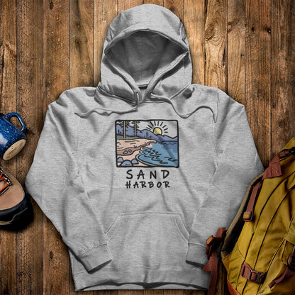 Sand Harbor Hoodie Sport Grey Adventure and Outdoors Themed Hoodie