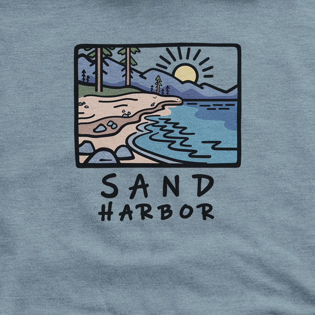 Sand Harbor Hoodie Adventure and Outdoors Themed Hoodie