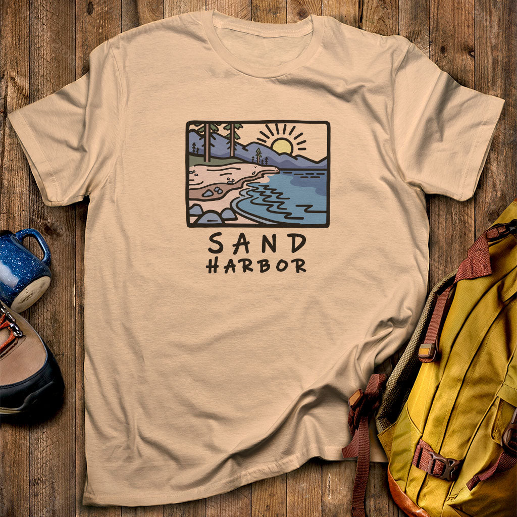 Sand Harbor T-Shirt Sand Adventure and Outdoors Themed T-Shirt