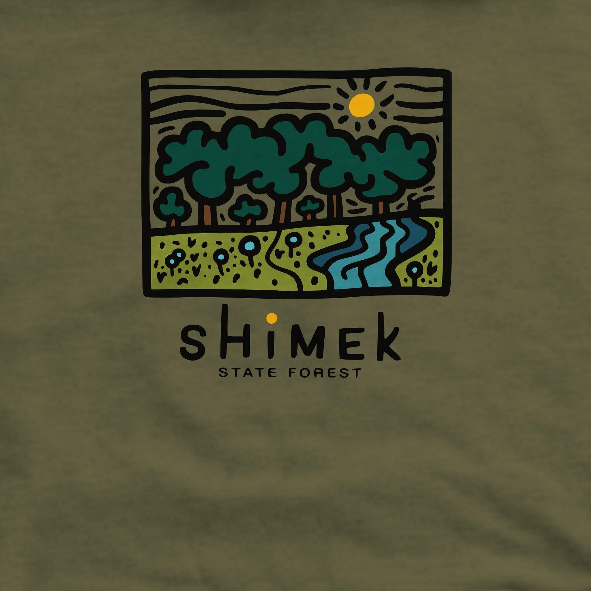 Shimek State Forest Crewneck Sweatshirt Adventure and Outdoors Themed Sweatshirt