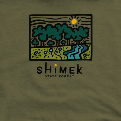 Shimek State Forest Crewneck Sweatshirt Adventure and Outdoors Themed Sweatshirt