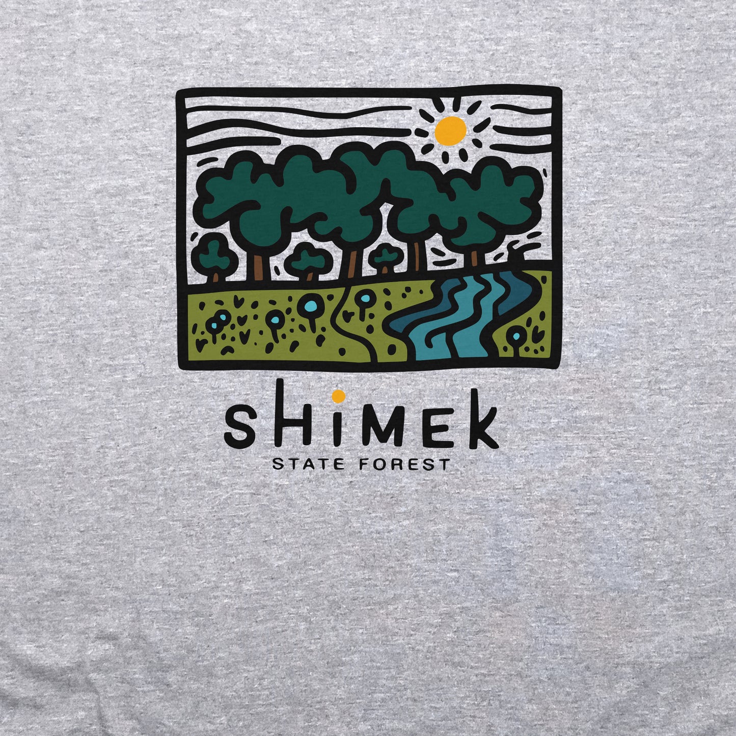 Shimek State Forest Crewneck Sweatshirt Adventure and Outdoors Themed Sweatshirt