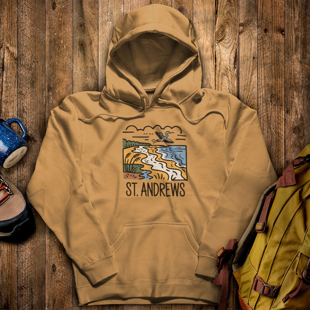 St. Andrews State Park Hoodie Mustard Adventure and Outdoors Themed Hoodie