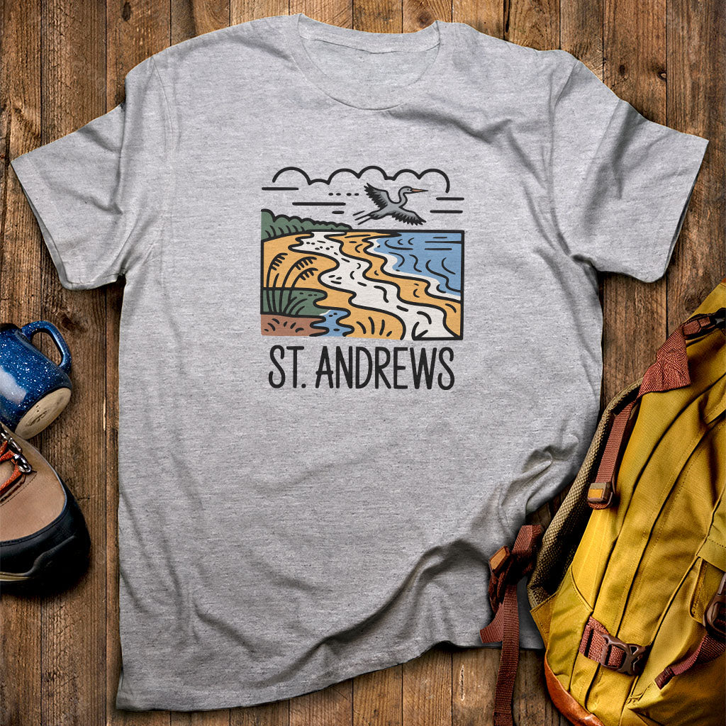 St. Andrews State Park T-Shirt Sport Grey Adventure and Outdoors Themed T-Shirt