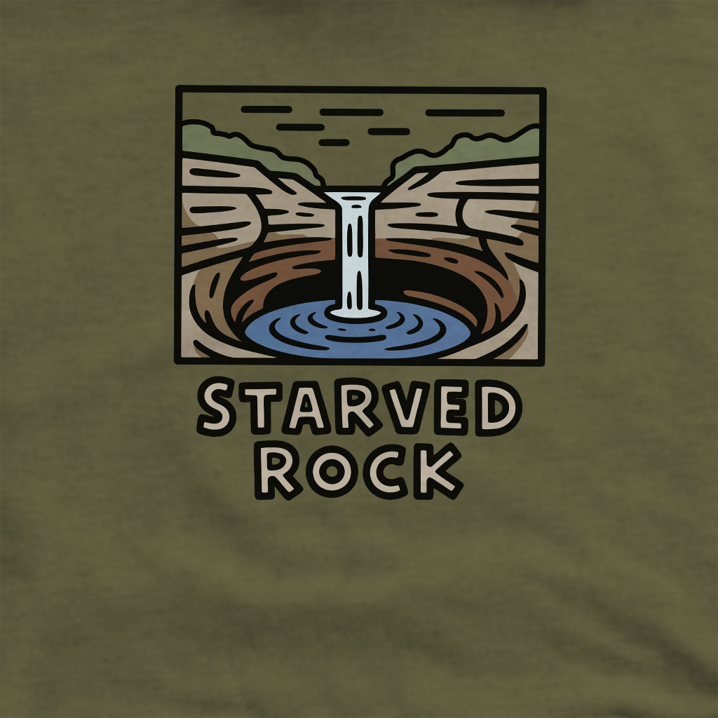 Starved Rock State Park Crewneck Sweatshirt Adventure and Outdoors Themed Sweatshirt