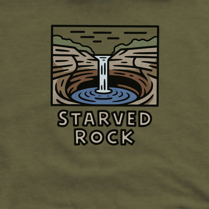 Starved Rock State Park Crewneck Sweatshirt Adventure and Outdoors Themed Sweatshirt