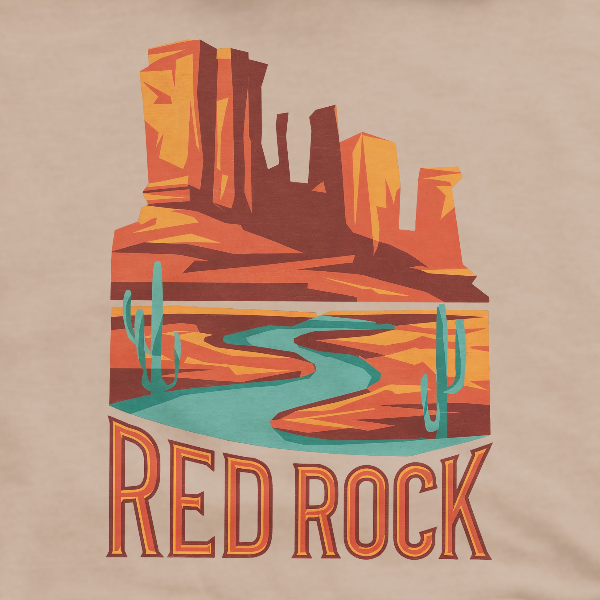 Red Rock State Park Crewneck Sweatshirt Adventure and Outdoors Themed Sweatshirt