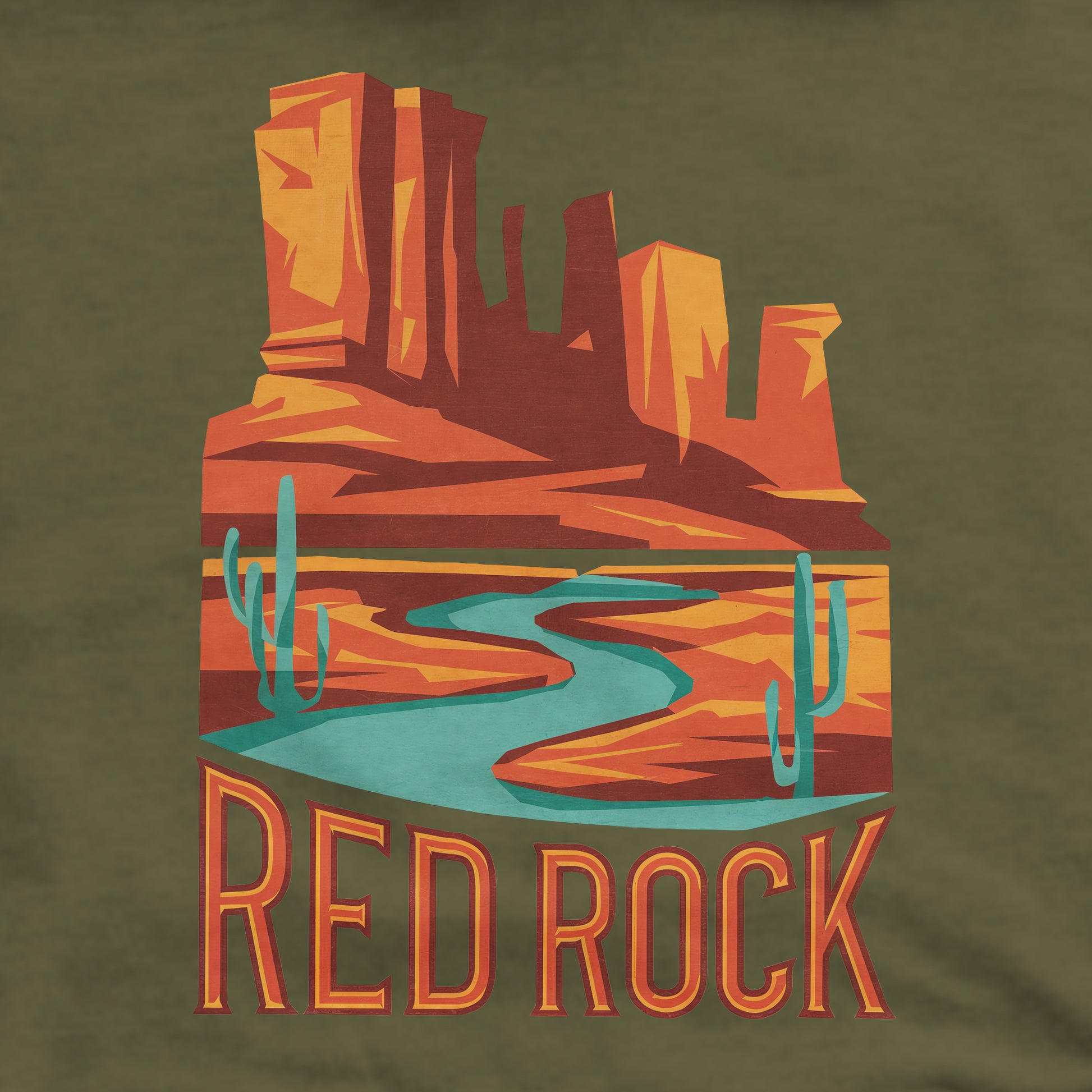 Red Rock State Park Crewneck Sweatshirt Adventure and Outdoors Themed Sweatshirt