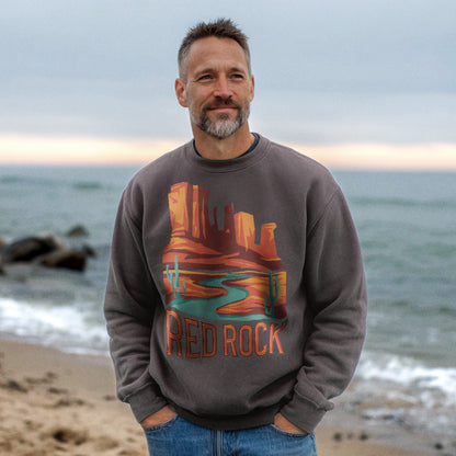 Red Rock State Park Crewneck Sweatshirt Adventure and Outdoors Themed Sweatshirt
