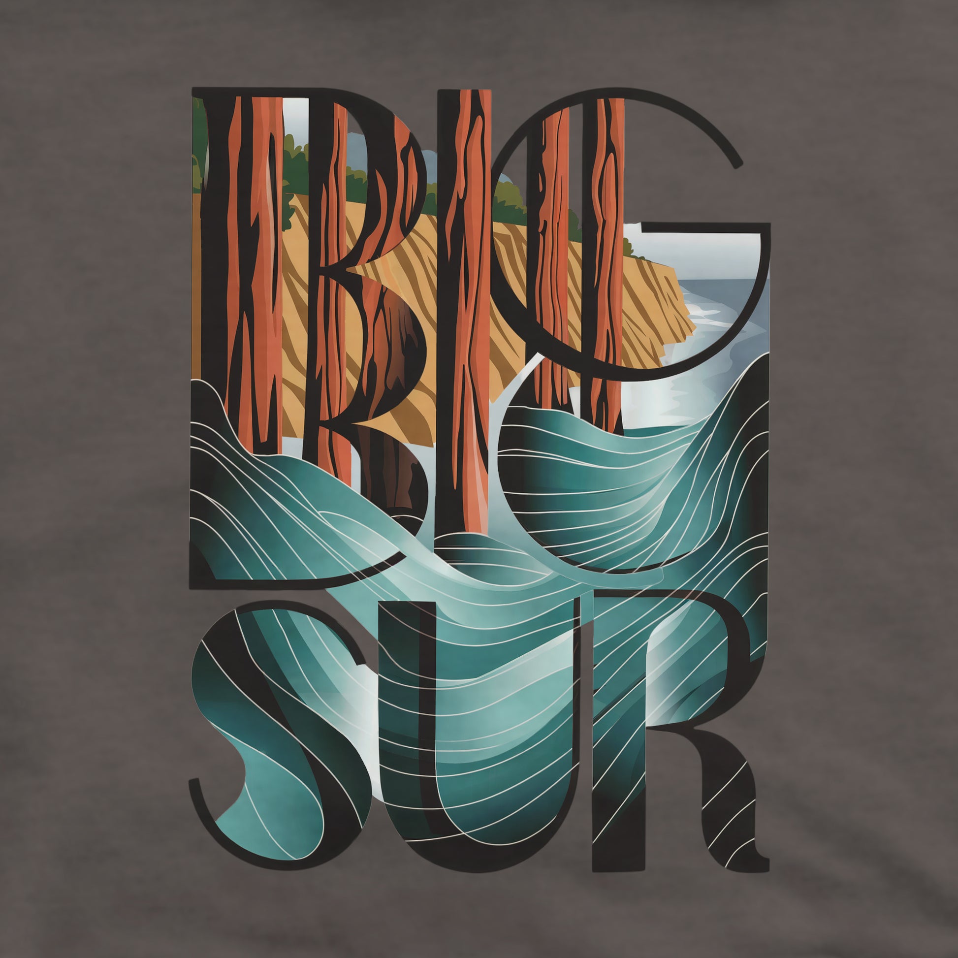 Big Sur State Park Crewneck Sweatshirt Adventure and Outdoors Themed Sweatshirt