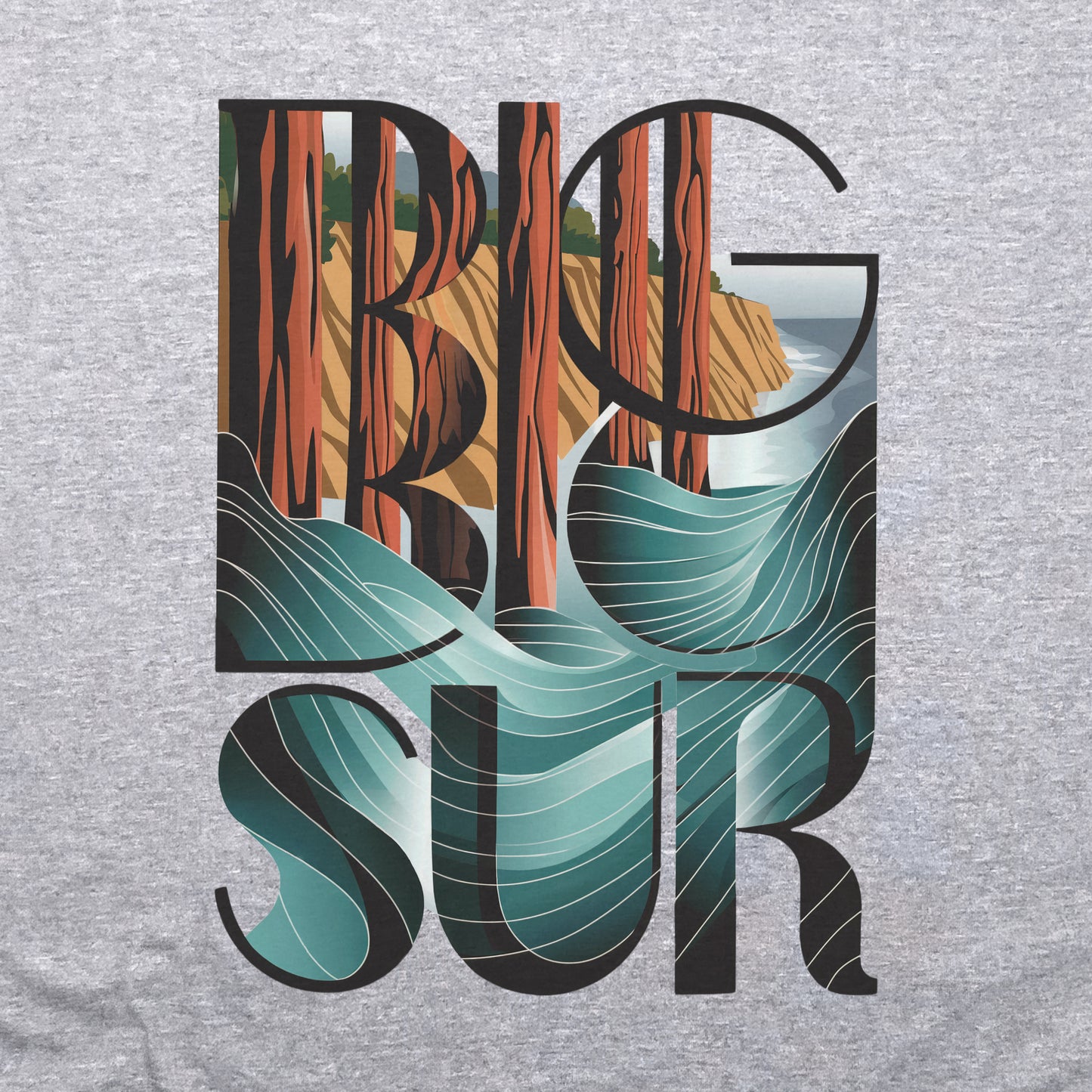 Big Sur State Park Crewneck Sweatshirt Adventure and Outdoors Themed Sweatshirt