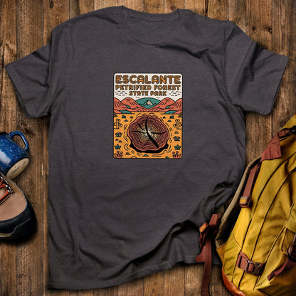 Escalante Petrified Forest State Park T-Shirt Dark Heather Adventure and Outdoors Themed T-Shirt