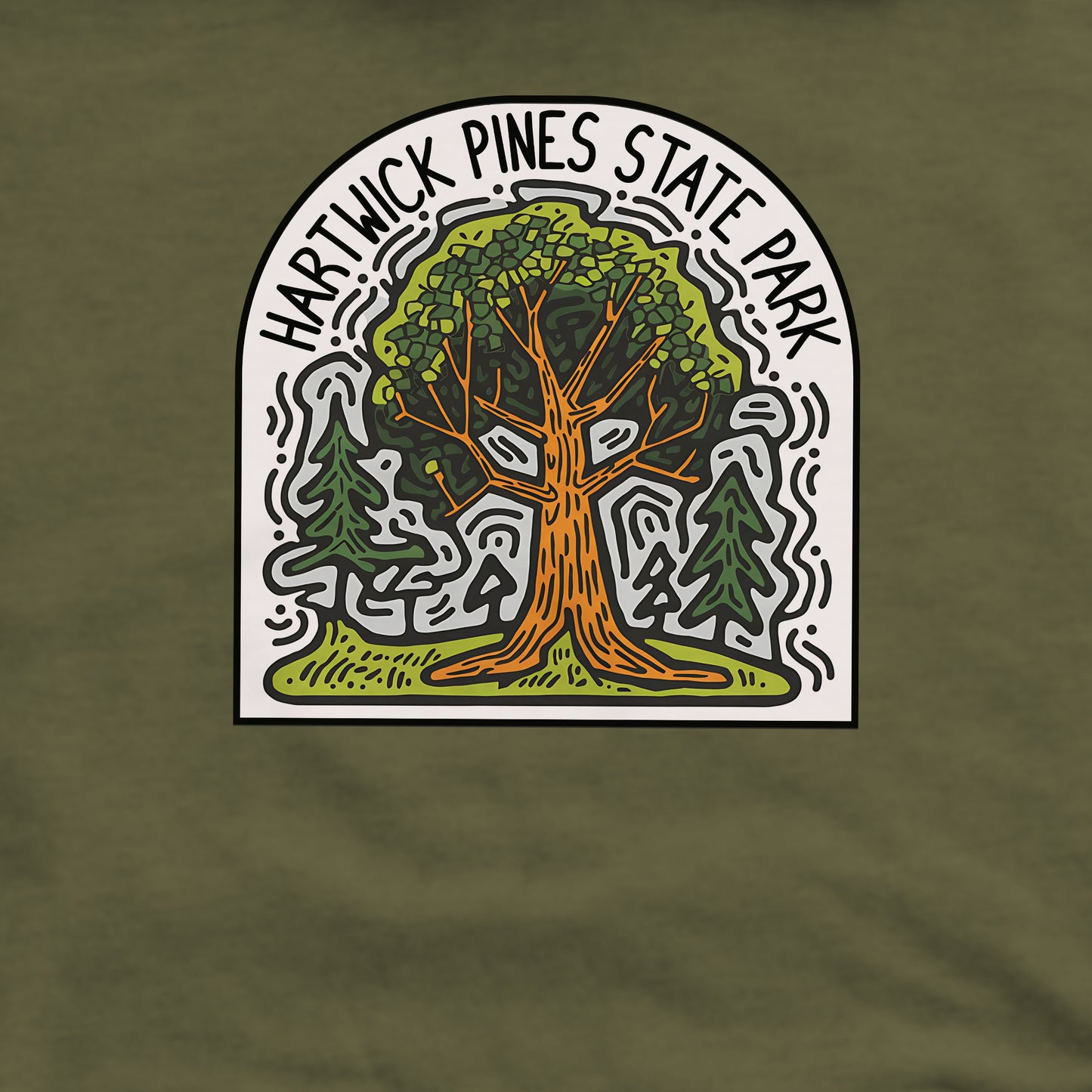 Hartwick Pines State Park Crewneck Sweatshirt Adventure and Outdoors Themed Sweatshirt