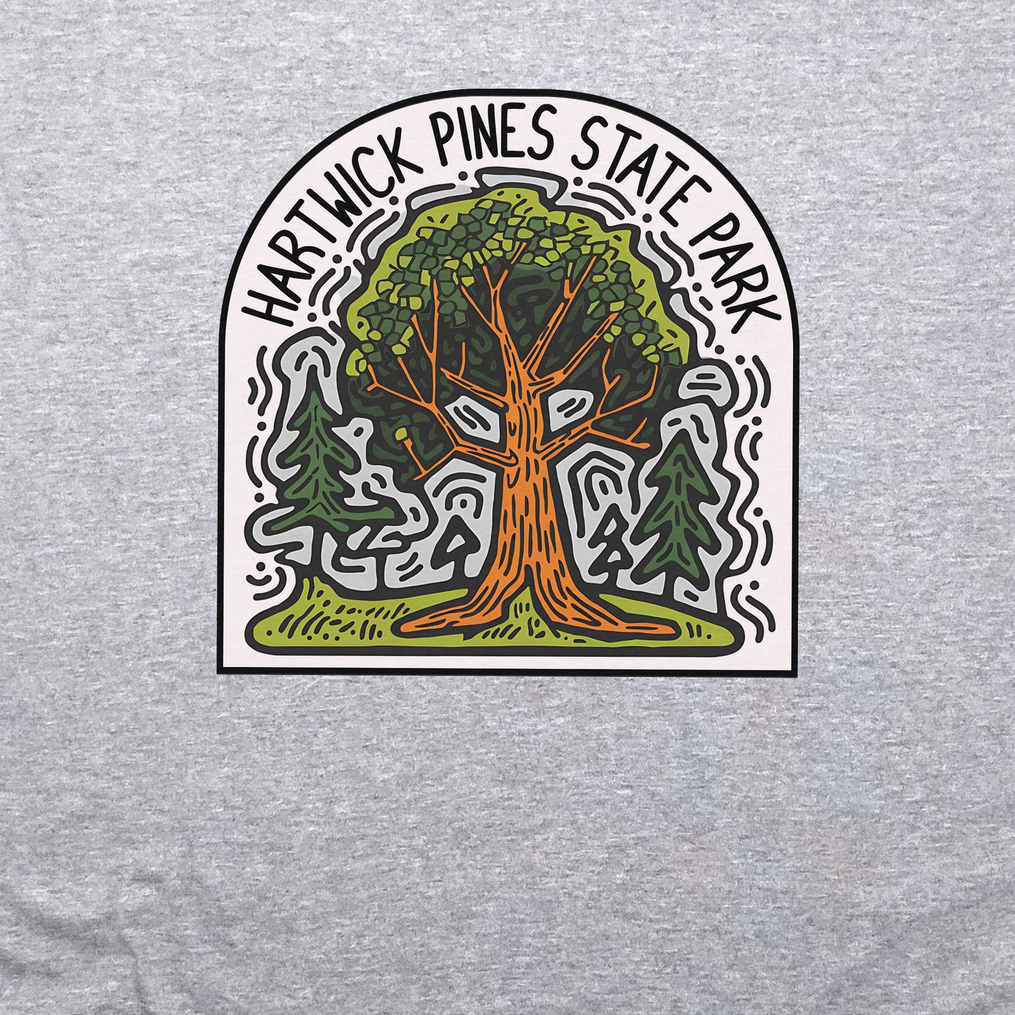 Hartwick Pines State Park Crewneck Sweatshirt Adventure and Outdoors Themed Sweatshirt