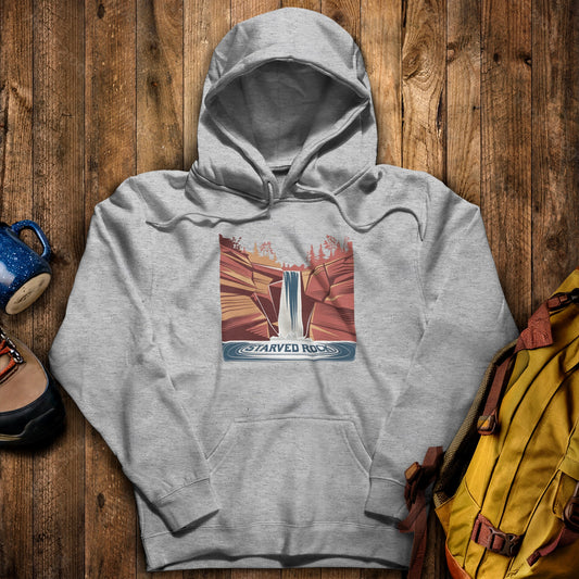 Starved Rock State Park Hoodie Sport Grey Adventure and Outdoors Themed Hoodie