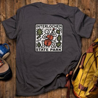 Interlochen State Park T-Shirt Dark Heather Adventure and Outdoors Themed T-Shirt
