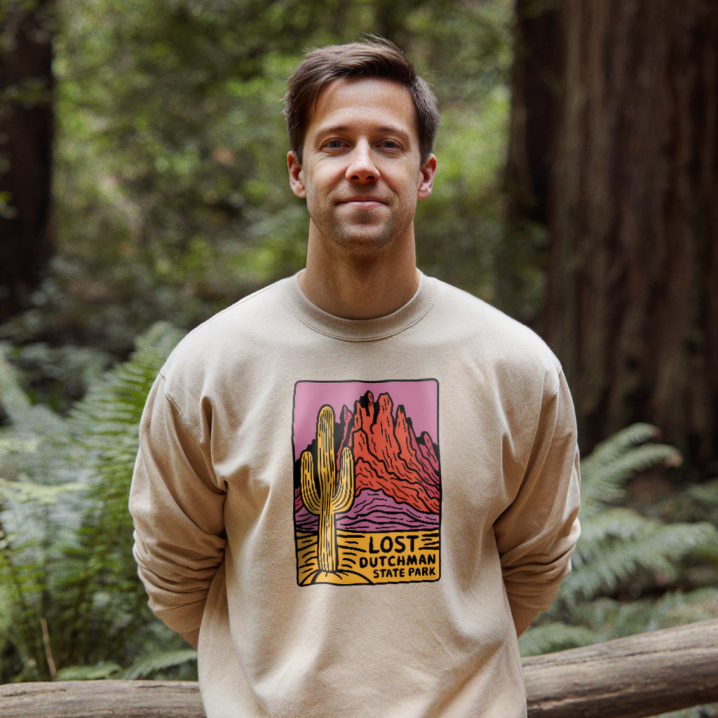 Lost Dutchman State Park Crewneck Sweatshirt Adventure and Outdoors Themed Sweatshirt