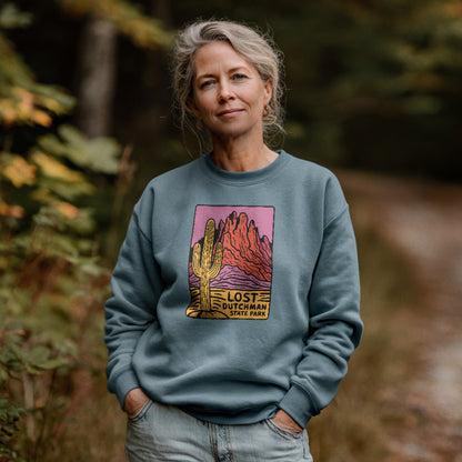 Lost Dutchman State Park Crewneck Sweatshirt Adventure and Outdoors Themed Sweatshirt
