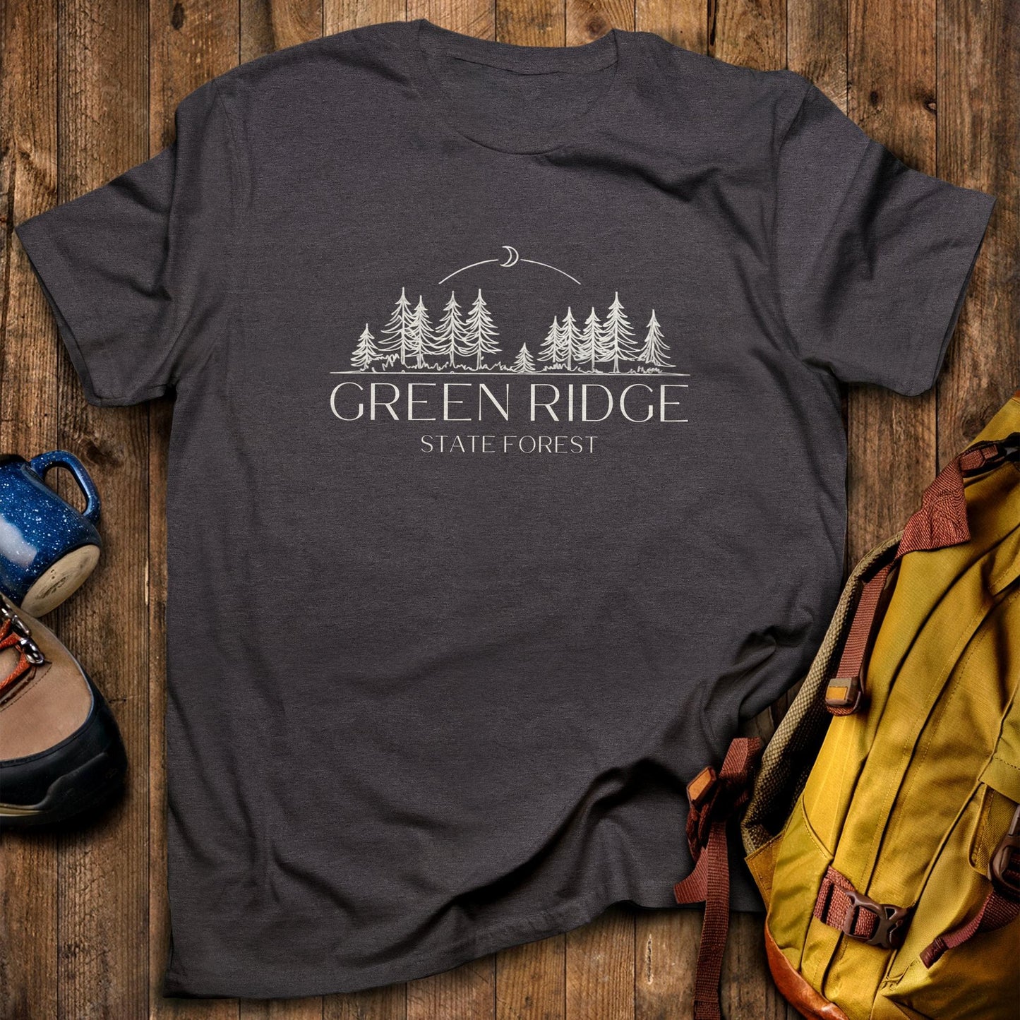 Green Ridge State Forest T-Shirt Dark Heather Adventure and Outdoors Themed T-Shirt